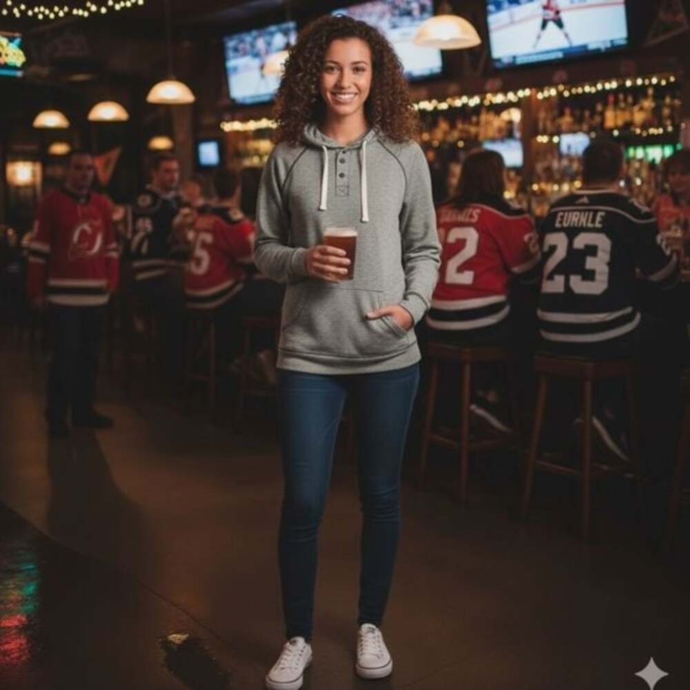 Rough Hewn Gray Long Sleeve Hoodie